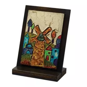אמנות ישראלית - יצירת אומן באבן, חול וצבע בהשראת נופי ארץ ישראל