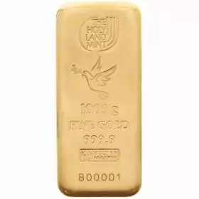 מטיל זהב 1000 גרם - יונת השלום
