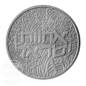מטבע זיכרון, אחוות ישראל, כסף, 30 מ"מ, 14.4 גרם - צד הנושא