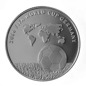 מטבע זיכרון, פיפ"א FIFA 2006, גרמניה, כסף קשוט, 38.7 מ"מ, 28.8 גרם - צד הנושא