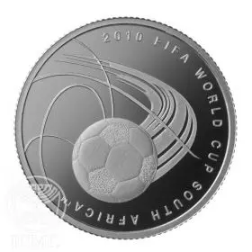 מטבע זיכרון, פיפ"א FIFA 2010, דרום אפריקה, כסף 925, קשוט, 38.7 מ"מ, 28.8 גרם - צד הנושא