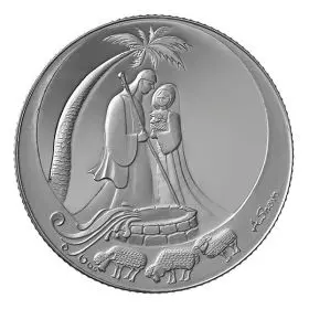 מדליה ממלכתית, יעקב ורחל - סיפורי התנ"ך, כסף 999, 38.7 מ"מ, 1 אונקיה - צד הנושא
