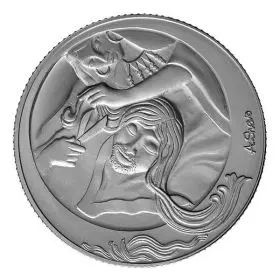 מדליה ממלכתית, שמשון ודלילה - סיפורי התנ"ך, כסף 999, 38.7 מ"מ, 1 אונקיה - צד הנושא