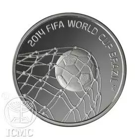 מטבע זיכרון, פיפ"א FIFA 2014, ברזיל, כסף, 30 מ"מ, 14.4 גרם - צד הנושא