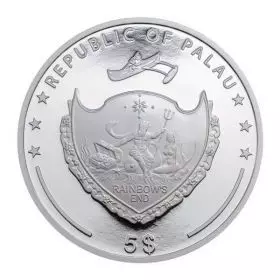 ברקן הנזר, כסף 999, קשוט, 38.6 מ"מ, 1 אונקיה - צד הערך