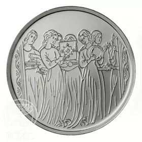 מטבע זיכרון, מרים והנשים, כסף, 30 מ"מ, 14.4 גרם - צד הנושא