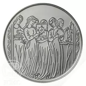 מטבע זיכרון, מרים והנשים, כסף קשוט, 37 מ"מ, 28.8 גרם - צד הנושא