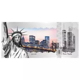 Skyline Dollar Foil-New York Pure Silver - Obverse