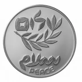 מטבע זיכרון, חוזה שלום ישראל-ירדן, כסף קשוט, 38.7 מ"מ, 28.8 גרם - צד הנושא