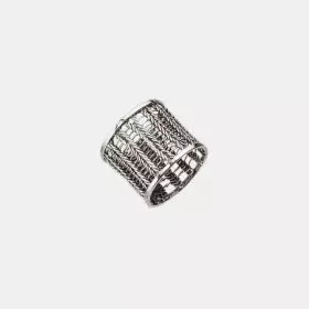 Hand Knitted Silver Ring