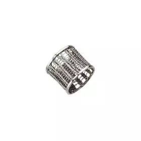 Hand Knitted Silver Ring