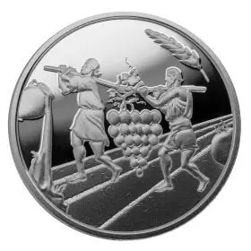 Commemorative Coin, The Twelve Spies, Silver 925, Prooflike, 30 mm, 14.4 gr - Obverse