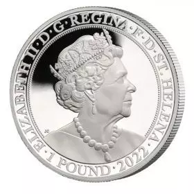 מטבע כסף יובל הפלטיניום למלכה אליזבת, 1 אונקיה