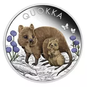 קווקה, מטבע כסף צבעוני, 1 אונקיה, 2022