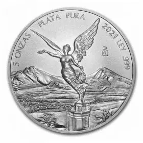 מטבע כסף Libertad חירות, 5 אונקיות, 2022
