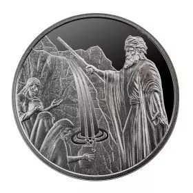 משה והסלע - מטבע כסף/925, 30 מ"מ 14.4 גרם, סדרת תמונות מן התנ"ך