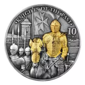 אבירי העבר - מטבע כסף 2 אונקיות בשילוב זהב 2023