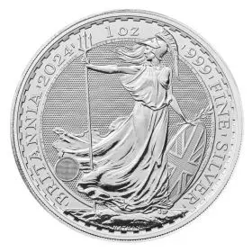 1 אונקיה מטבע כסף - בריטניה 2024 המלך צ'ארלס