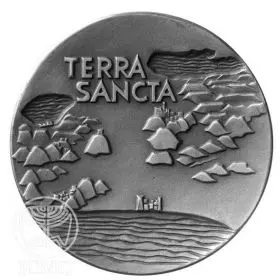 Pilgrims, Terra Sancta - 59mm, 115g, Sterling Silver Medal