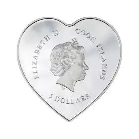 אהבה בוהקת - מטבע כסף משובץ קריסטל, 20 גרם 2023