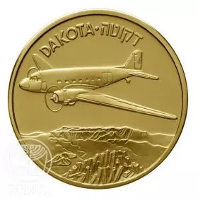 מדליה ממלכתית, מטוסים שעשו הסטוריה דקוטה, זהב 585, 30.5 מ"מ, 17 גרם - צד הנושא