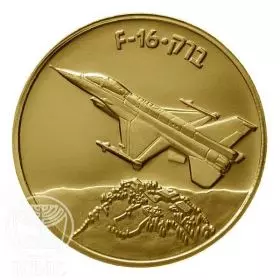מדליה ממלכתית, מטוסים שעשו הסטוריה F-16, זהב 585, 30.5 מ"מ, 17 גרם - צד הנושא