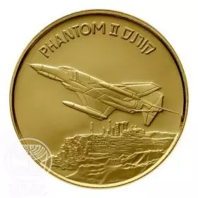 מדליה ממלכתית, מטוסים שעשו הסטוריה פנטום, זהב 585, 30.5 מ"מ, 17 גרם - צד הנושא