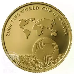 מטבע זיכרון, פיפ"א FIFA 2006, גרמניה, זהב קשוט, 27 מ"מ, 7.77 גרם - צד הנושא