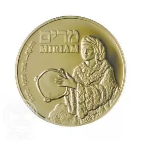 מדליה ממלכתית, מרים - נשים בתנ"ך, זהב 999, 13.92 מ"מ, 17 גרם - צד הנושא