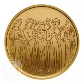 מטבע זיכרון, מרים והנשים, זהב קשוט, 30 מ"מ, 17.28 גרם - צד הנושא
