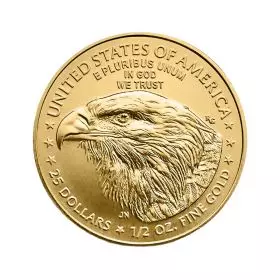 1/2 אונקיה מטבע זהב - אמריקן איגל 2024