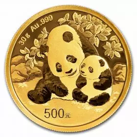 פנדה - מטבע זהב 30 גרם, 2024