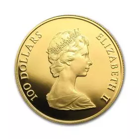 1/2 אונקיה מטבע זהב - החוקה הקנדית 1982
