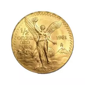 מטבע זהב מקסיקו 1/2 חצי אונקיה חירות (Libertad) 1981