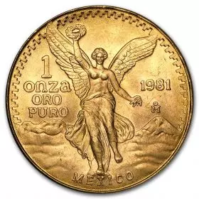 מטבע זהב מקסיקו 1 אונקיה חירות (Libertad) 1981