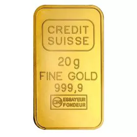 Credit Suisse מטיל זהב טהור 999.9 20 גרם