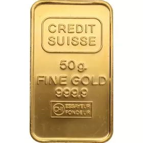 Credit Suisse מטיל זהב טהור 999.9 50 גרם