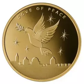 1 אונקיה בוליון זהב יונת השלום 2024 - נושא