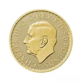 1/2 אונקיה מטבע זהב - בריטניה 2024 - המלך צ'ארלס