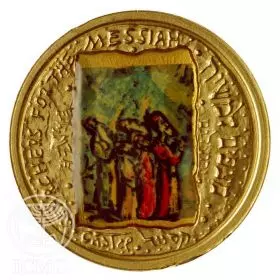 מצפים למשיח, משה כסטל - מדלית זהב/750, 24 מ"מ, 10.36 גרם