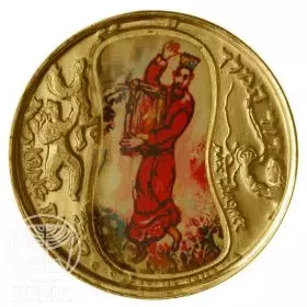 מארק שאגאל - המלך דוד - זהב 750, 24 מ"מ, 10.36 גרם
