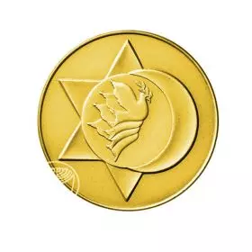 הסכם השלום ישראל-ירדן - 30.0 מ"מ, 15 גרם, זהב750