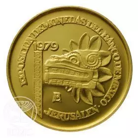 ישראל-מכסיקו - מדלית זהב/900  30 מ"מ