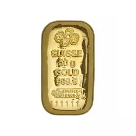 50 גרם מטיל זהב יצוק  - Pamp Suisse