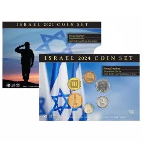 סט מטבעות מחזור 2024 - ישראל חזקה ביחד ננצח