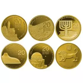 סט 5 אונקיות זהב "ירושלים של זהב"