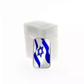 1x20 אונקיה מטיל כסף דגל ישראל - במארז