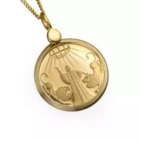 14K Gold Necklace with Gold Coin "Daniel"