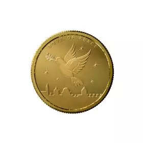 1/4 אונקיה בוליון זהב יונת השלום 2023 - נושא