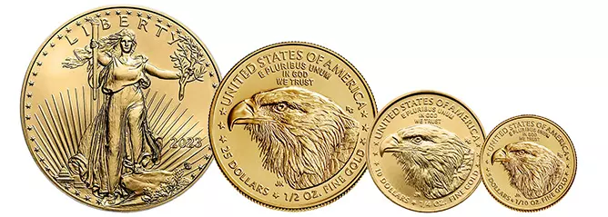 מטבעות בוליון זהב אמריקן איגל